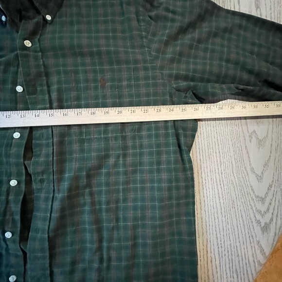 Ralph Lauren Men’s XL Brushed Cotton Plaid Long-sleeved Button-down Shirt - Picture 3 of 5
